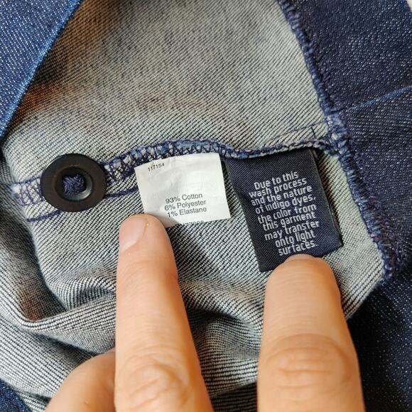 Moods of Florence Italy Stretch Denim Lace Up Midi Pencil Sailor Skirt Small - Picture 8 of 11